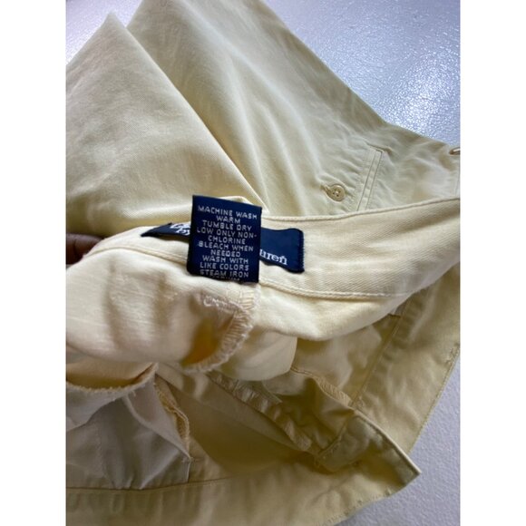 Polo Ralph Lauren Mens Off White Cotton Preppy Casual Shorts Size 40 Summer Luxe - Picture 6 of 6